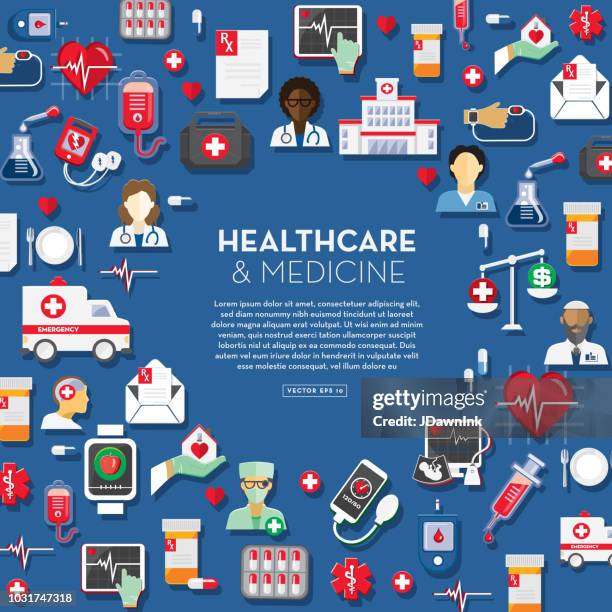Health Worker Design Healthcare And Medicine Design Template High-Res Vector Graphic - Getty ...