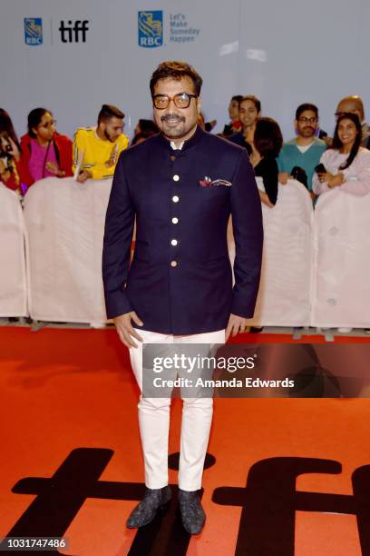 Anurag Kashyap attends the "Husband Material" premiere during 2018 Toronto International Film Festival at Roy Thomson Hall on September 11, 2018 in...