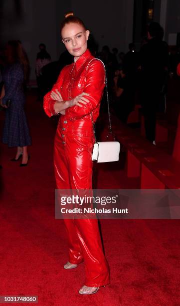 Kate Bosworth attends the Calvin Klein Collection front Row during New York Fashion Week at New York Stock Exchange on September 11, 2018 in New York...
