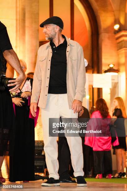Actor Vincent Cassel is seen, outside the Longchamp 70th Anniversary Celebration at Opera Garnier on September 11, 2018 in Paris, France.