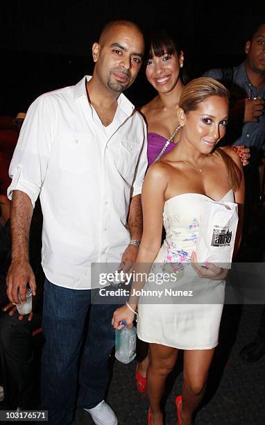 Director Ulysses Terrero, TV personality Julissa Bermudez and singer and actress Adrienne Bailon attend the 2010 NYILFF premiere of "Gun" at the...