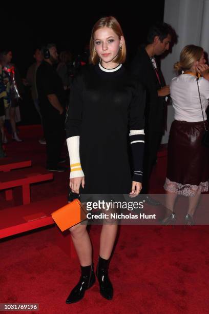 Ekaterina Samsonov attends the Calvin Klein Collection front Row during New York Fashion Week at New York Stock Exchange on September 11, 2018 in New...