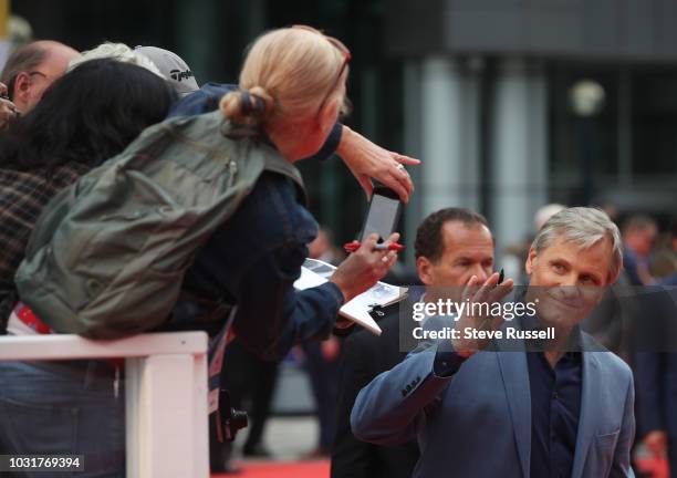 Viggo Mortensen, on the red carpet of the world premiere of the movie Green Book at the Toronto International Film Festival at Roy Thompson Hall in...