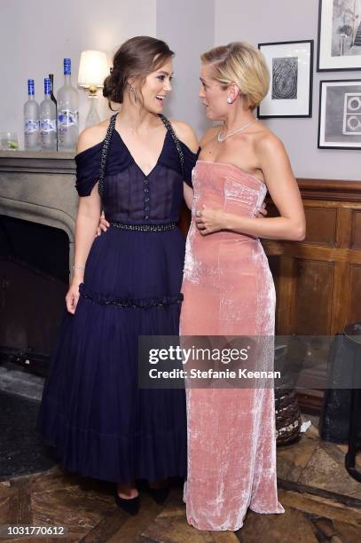 Keira Knightley and Denise Gough at the "COLETTE" premiere party hosted by GREY GOOSE Vodka and Soho House at Soho House Toronto on September 11,...