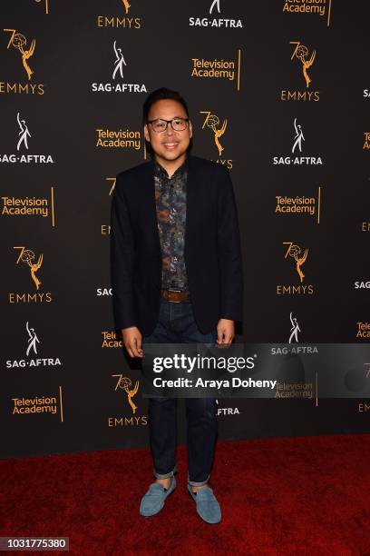 Nico Santos attends the Television Academy and SAG-AFTRA Co-Host Dynamic & Diverse Emmy Celebration at Saban Media Center on September 11, 2018 in...