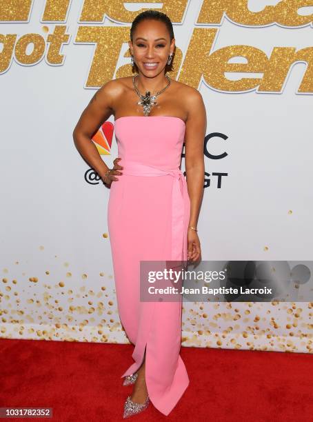 Mel B attends "America's Got Talent" Season 13 Live Show Red Carpet on September 11, 2018 in Los Angeles, California.