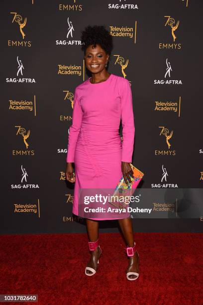 Adina Porter attends the Television Academy and SAG-AFTRA Co-Host Dynamic & Diverse Emmy Celebration at Saban Media Center on September 11, 2018 in...