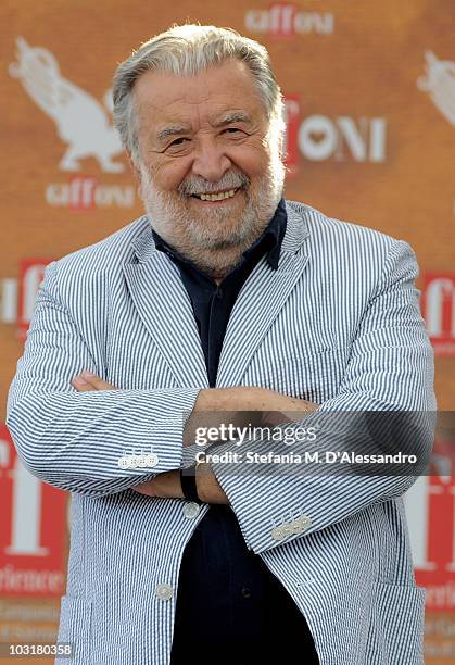 Director Pupi Avati attends a photocall during the Giffoni Experience 2010 on July 31, 2010 in Giffoni Valle Piana, Italy.