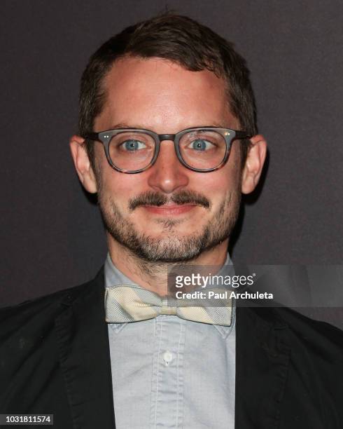 Actor / Producer Elijah Woodc attends the special screening and Q&A of "Mandy" At Beyond Fest at the Egyptian Theatre on September 11, 2018 in...