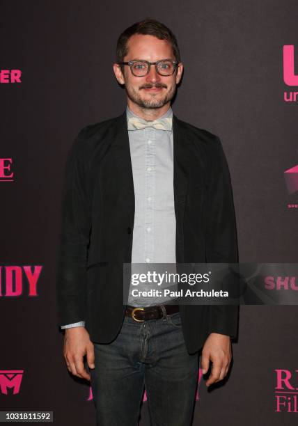 Actor / Producer Elijah Woodc attends the special screening and Q&A of "Mandy" At Beyond Fest at the Egyptian Theatre on September 11, 2018 in...