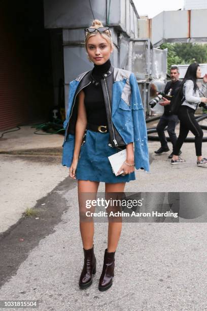 Sarah Ellen is seen wearing Coach on the street during New York Fashion Week on September 11, 2018 in New York City.