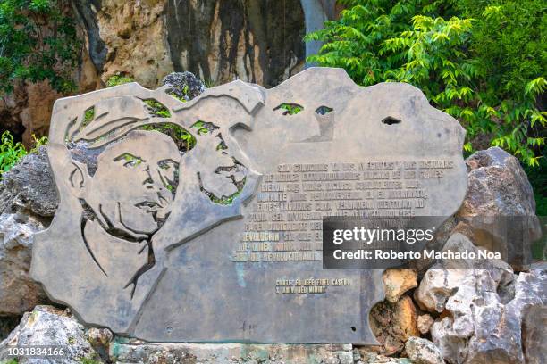 Monument to 'Alberto Delgado' a Cuban hero assassinated by the contra-revolution guerrilla in Escambray mountains. He was also known as 'El Hombre de...