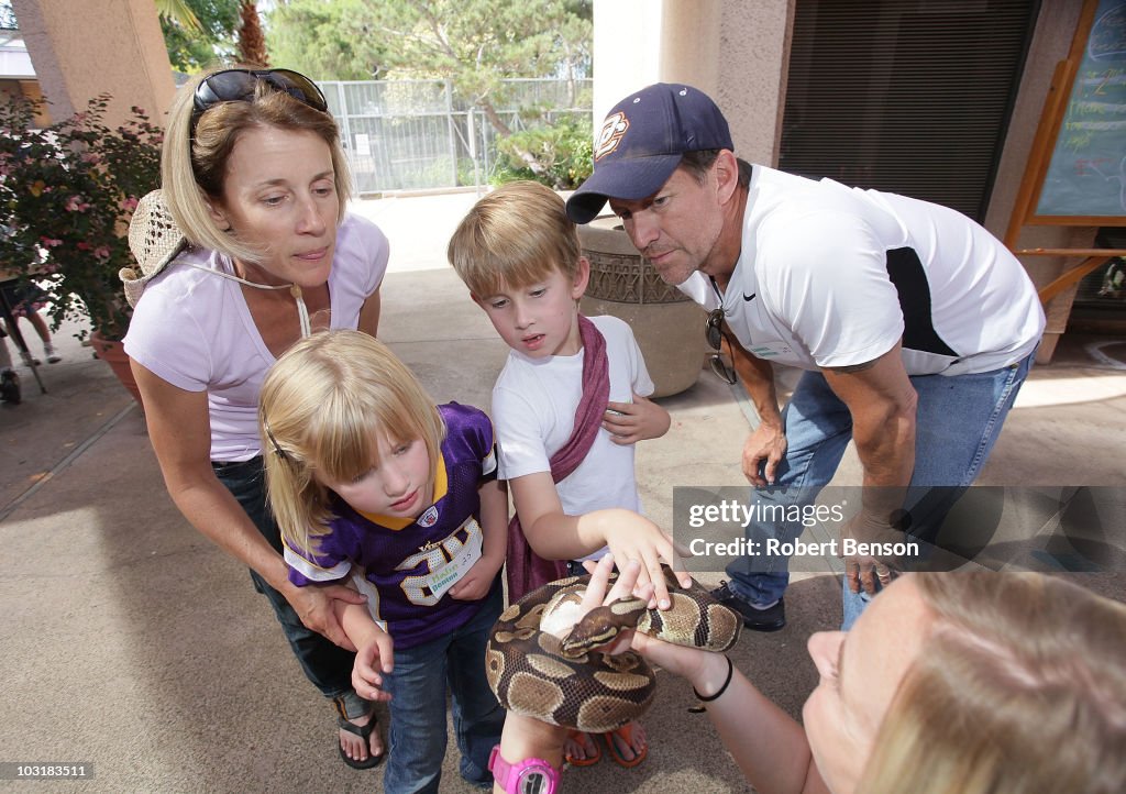 James Denton and Family Attend an Overnight Visit at the San Diego Zoo