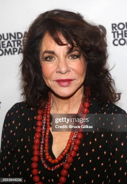 Stockard Channing poses at a photo call for The Roundabout Theatre Company production of "Apologia" at The Roundabout Rehearsal Studio on September...