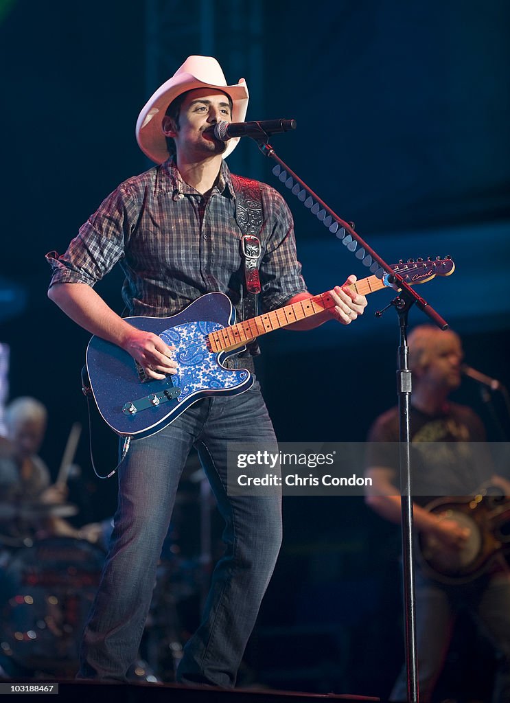 Brad Paisley and Carrie Underwood at The Greenbrier Classic Concert Series