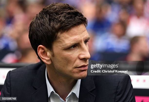 Sporting director Bastian Reinhardt looks on Manageduring the LIGA total! Cup 2010 third place play-off match between Hamburger SV and 1. FC Koeln at...