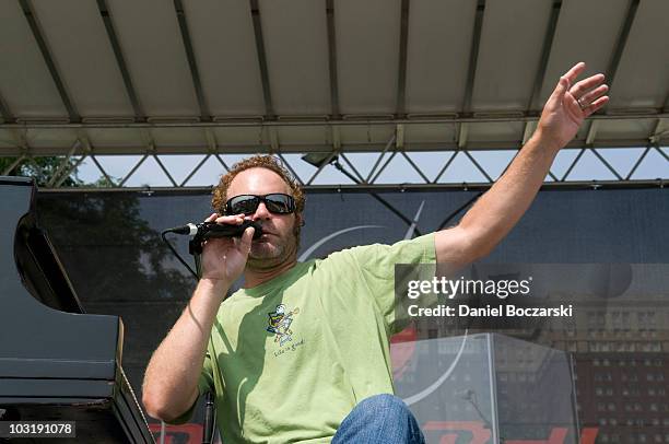 John Ondrasik of Five for Fighting performs during the Rock 'n' Roll Chicago Half Marathon on August 1, 2010 in Chicago, Illinois.