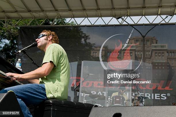 John Ondrasik of Five for Fighting performs during the Rock 'n' Roll Chicago Half Marathon on August 1, 2010 in Chicago, Illinois.