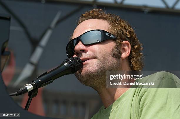 John Ondrasik of Five for Fighting performs during the Rock 'n' Roll Chicago Half Marathon on August 1, 2010 in Chicago, Illinois.
