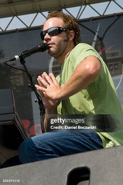 John Ondrasik of Five for Fighting performs during the Rock 'n' Roll Chicago Half Marathon on August 1, 2010 in Chicago, Illinois.
