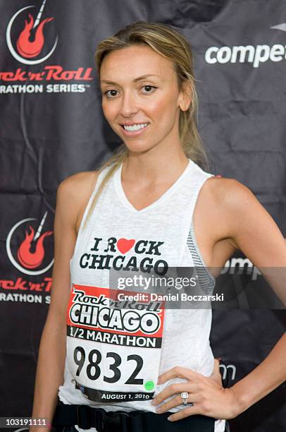 Giuliana Rancic attends the Rock 'n' Roll Chicago Half Marathon on August 1, 2010 in Chicago, Illinois.