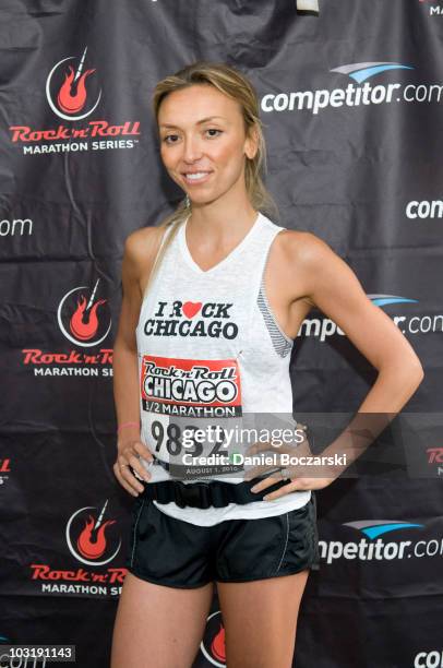 Giuliana Rancic attends the Rock 'n' Roll Chicago Half Marathon on August 1, 2010 in Chicago, Illinois.