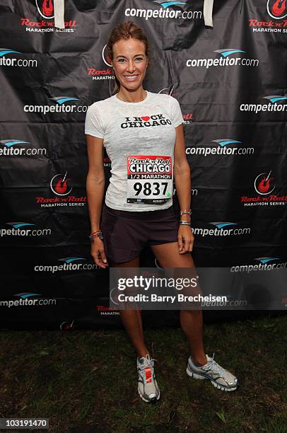 Kelly Killoren Bensimon of "Real Housewives of NYC" attends the Rock 'n' Roll Half Marathon on August 1, 2010 in Chicago, Illinois.