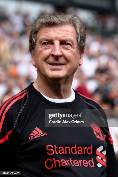 Head coach Roy Hodgson of Liverpool looks on before the pre-season friendly match between Borussia M'Gladbach and Liverpool at the Borussia Park...