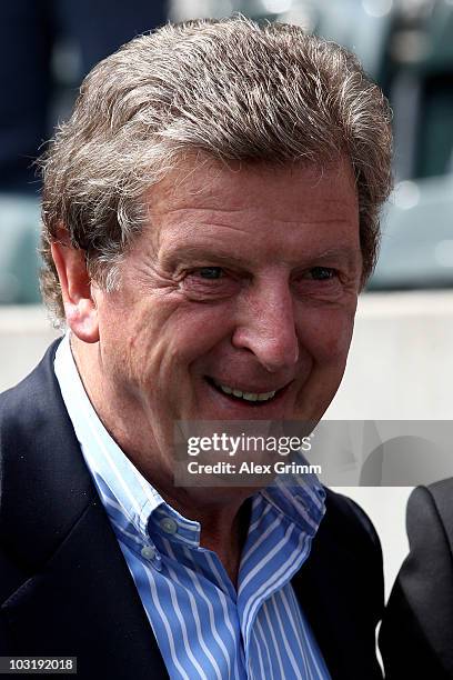 Head coach Roy Hodgson of Liverpool looks on before the pre-season friendly match between Borussia M'Gladbach and Liverpool at the Borussia Park...