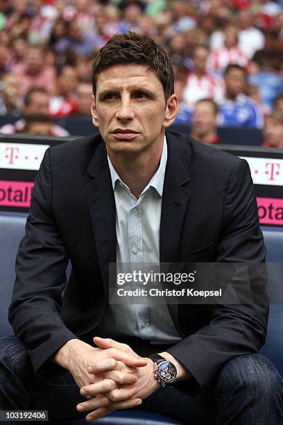 Sporting director Bastian Reinhardt of amburg is seen Hduring the LIGA total! Cup 2010 third place play-off match between Hamburger SV and 1. FC...