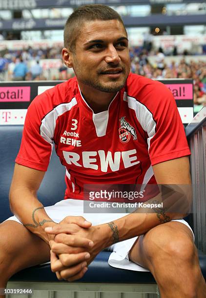 Youssef Mohamad of Koeln is seen during the LIGA total! Cup 2010 third place play-off match between Hamburger SV and 1. FC Koeln at the Veltins Arena...