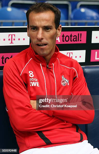 Petit of Koeln is seen during the LIGA total! Cup 2010 third place play-off match between Hamburger SV and 1. FC Koeln at the Veltins Arena on August...