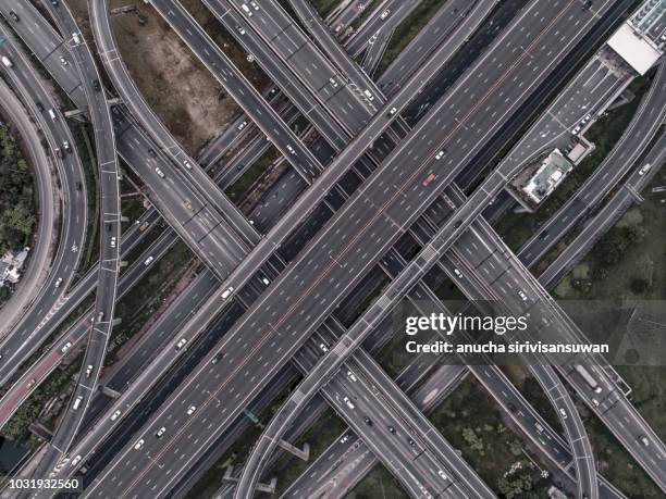 4 Way Inetrsection 4 Way Intersection Overhead Photos and Premium High Res Pictures ...