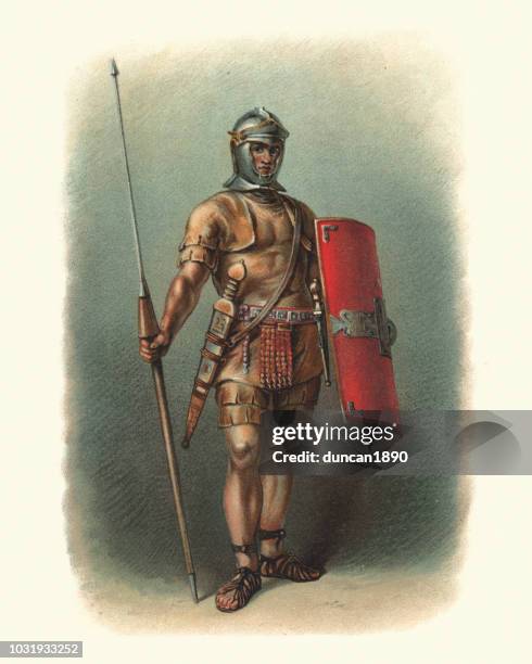 antike römische legionär - legionär stock-grafiken, -clipart, -cartoons und -symbole