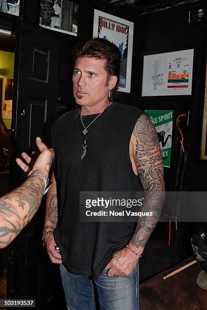 Billy Ray Cyrus attends at Micki Free's celebration of his new album 'American Horse' at The Roxy Theatre on July 29, 2010 in West Hollywood,...