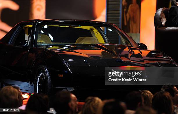 Knight Rider's KITT is displayed onstage at the Comedy Central Roast Of David Hasselhoff held at Sony Pictures Studios on August 1, 2010 in Culver...