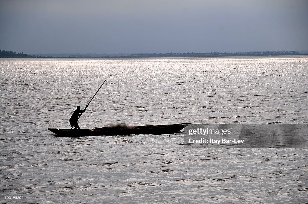 Fisherman on Lake Vogan