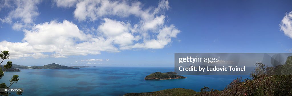 A panorama from Hamilton Island