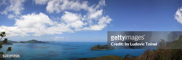 a panorama from hamilton island - ludovic toinel stock pictures, royalty-free photos & images