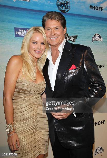 Gena Lee Nolin and David Hasselhoff arrive to Comedy Central's Roast of David Hasselhoff held at Sony Pictures Studios on August 1, 2010 in Culver...