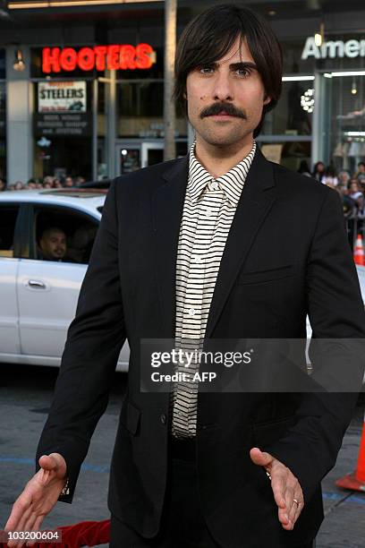 Actor Jason Schwartzman arrives for the premiere of Universal Pictures "Scott Pilgrim vs The World" in Hollywood, California, on July 27, 2010. AFP...