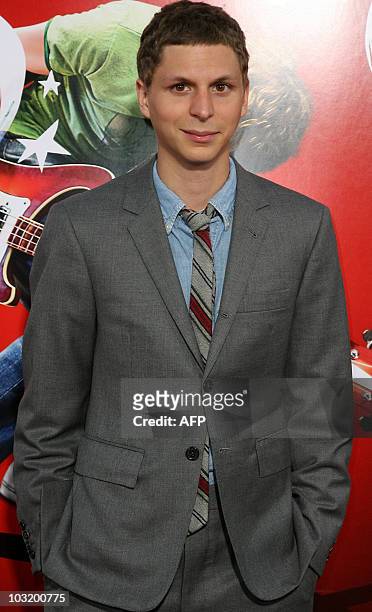 Actor Michael Cera arrives for the premiere of Universal Pictures "Scott Pilgrim vs The World" in Hollywood, California, on July 27, 2010. AFP PHOTO...