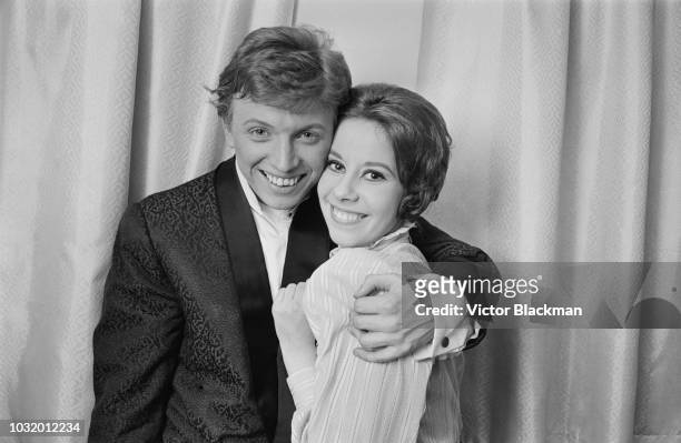 English entertainer Tommy Steele with his wife Ann Donoughue, UK, 22nd March 1963.
