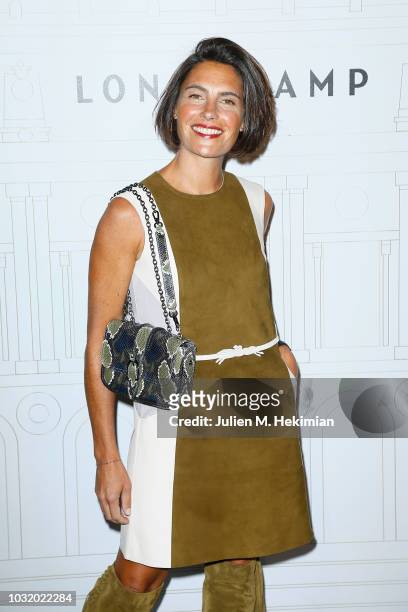 Alessandra Sublet attends the Longchamp 70th Anniversary Celebration at Opera Garnier on September 11, 2018 in Paris, France.