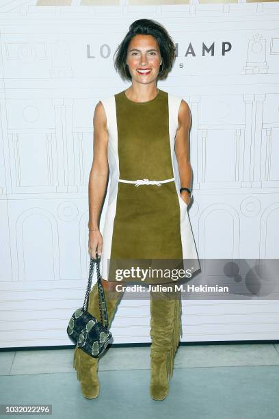 Alessandra Sublet attends the Longchamp 70th Anniversary Celebration at Opera Garnier on September 11, 2018 in Paris, France.