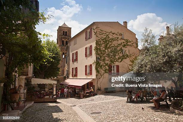the village of moustiers - french village stock pictures, royalty-free photos & images