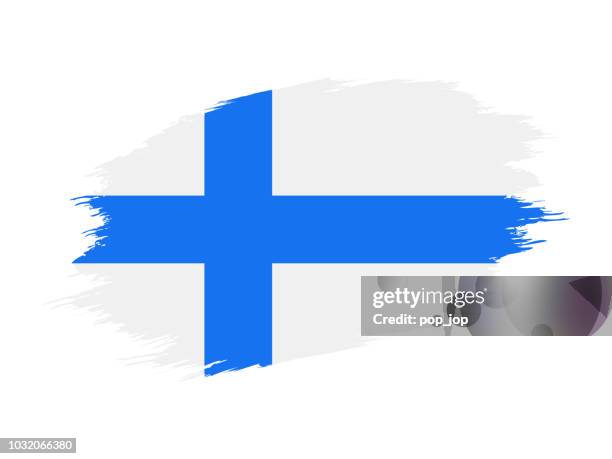 stockillustraties, clipart, cartoons en iconen met finland - grunge vlagpictogram vector plat - helsinki
