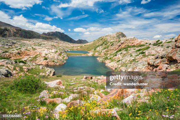 eldorado lake, colorado - weminuche wilderness stock pictures, royalty-free photos & images