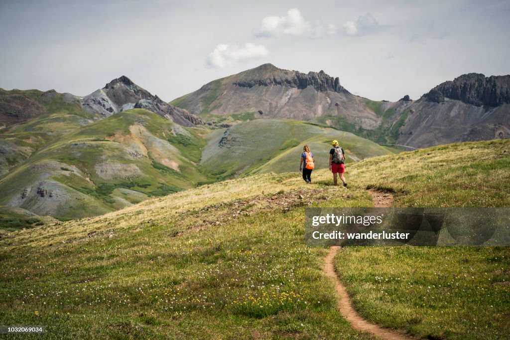 Hiking through the San Juan Mountains