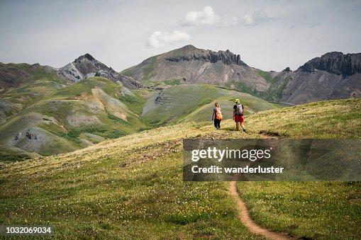 Hiking through the San Juan Mountains Hiking through the San Juan Mountains